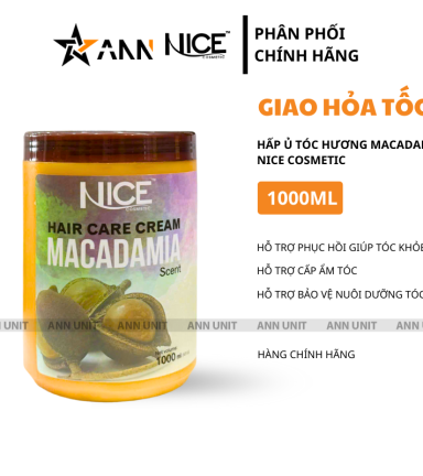 Kem Hấp Ủ Tóc Hương Macadamia Nice Cosmetic 1000ml - 8936117350306
