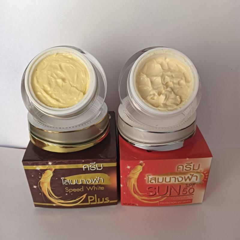 Kem Face Nhân Sâm Thái Lan Premium Ginseng Ban Ngày 20g/Hộp 6 Kem Face Nhân Sâm Thái Lan Premium Ginseng Ban Ngày 20g/Hộp