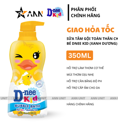 Sữa Tắm Gội Toàn Thân Cho Bé Dnee Kid Thái Lan Vịt Vàng 350ml - 8851989062310