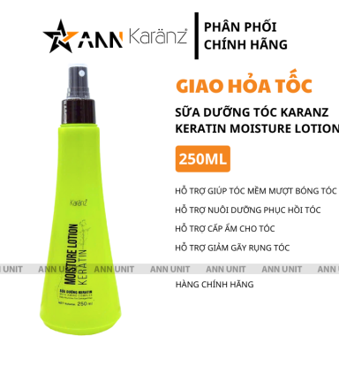 Sữa Dưỡng Tóc Karanz Keratin Moisture Lotion 250ml - Xịt Dưỡng Tóc Keratin Kazan Phương Nghi - 8936117351211