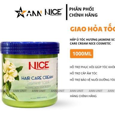 Kem Hấp Ủ Tóc Hương Hoa Nhài Nice Cosmetic 1000ml - Hấp Ủ Tóc Jasmine - 8936117350337