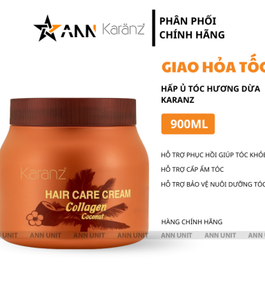 Kem Hấp Ủ Tóc Hương Dừa Karanz 900ml - Hấp Ủ Tóc Karanz - KARANZDUA9000ML