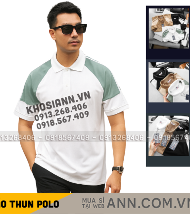 Áo Thun Polo Nam Phối Màu Ở Tay Áo BigSize Từ 50-90kg - CS290