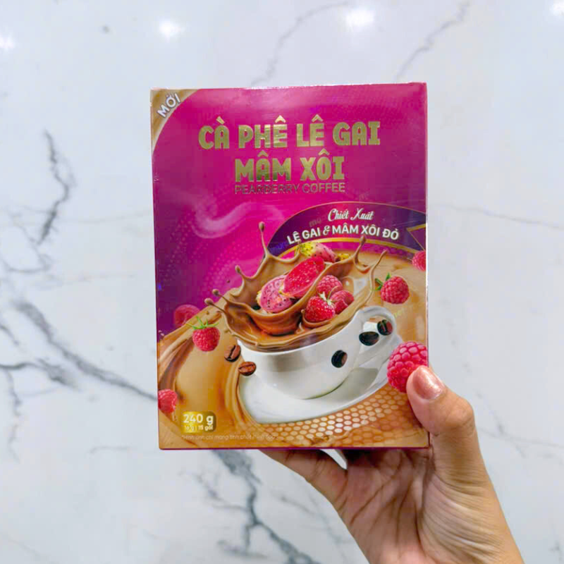 Cà Phê Lê Gai Mâm Xôi Pearberry Coffee 24g (16g/15 gói) 5 Cà Phê Lê Gai Mâm Xôi Pearberry Coffee 24g (16g/15 gói)