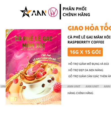 Cà Phê Lê Gai Mâm Xôi Pearberry Coffee 24g (16g/15 gói) - 8938563422033