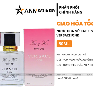 Nước Hoa Nữ Kat Kev Parfume Ver Sace Pink 50ml - Hương Thơm Ngọt Ngào Quyến Rũ - KKVSP50ML