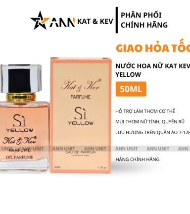 Nước Hoa Nữ Kat Kev Parfume Sì Yellow 50ml - Hương Thơm Nữ Tính Quyến Rũ - KKSY50ML