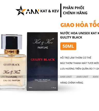 Nước Hoa Unisex Kat Kev Parfume Gulity Back 50ml - Hương Thơm Thanh Mát Tươi Mới - KKGULITY50ML
