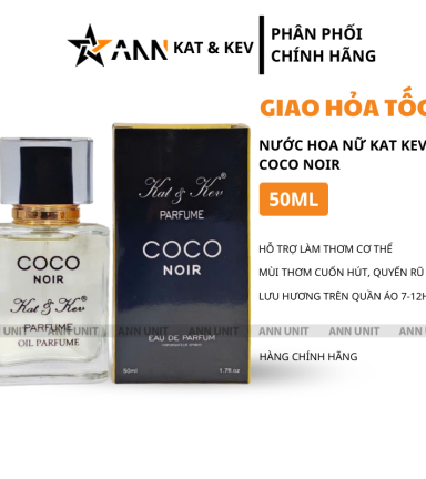 Nước Hoa Nữ Kat Kev Parfume Coco Noir 50ml - Hương Thơm Cuốn Hút Quyến Rũ - KKCOCONOIR50ML
