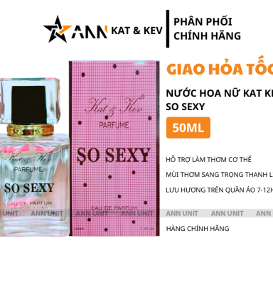 Nước Hoa Nữ Kat Kev So Sexy Parfume 50ml - Hương Thơm Sang Trọng Thanh Lịch - KKSOSEXY50ML