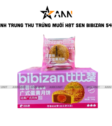 Bánh Trung Thu Trứng Muối Hạt Sen Bibizan 540g - BIBIZANTMHS540G
