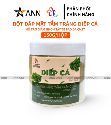 Bột Đắp Mặt Tắm Trắng Da Diếp Cá Nguyên Chất T&T Beauty 150g/Hộp - 8936148011580