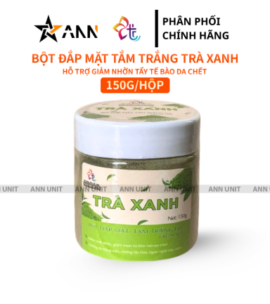 Bột Đắp Mặt Tắm Trắng Da Trà Xanh Nguyên Chất T&T Beauty 150g/Hộp - BDMTTDTTTX