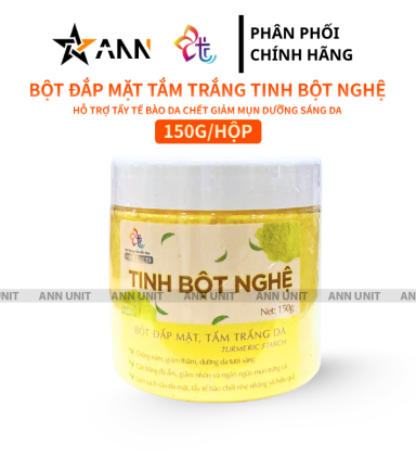 Bột Đắp Mặt Tắm Trắng Da Tinh Bột Nghệ Nguyên Chất T&T Beauty 150g/Hộp - 8936148011559