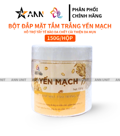 Bột Đắp Mặt Tắm Trắng Da Yến Mạch Nguyên Chất T&T Beauty 150g/Hộp - 8936148011528