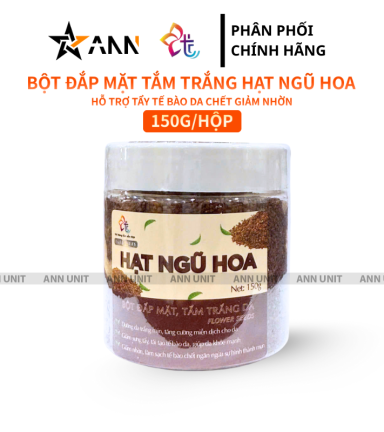 Bột Đắp Mặt Tắm Trắng Da Hạt Ngũ Hoa Nguyên Chất T&T Beauty 150g/Hộp - 8936148011566