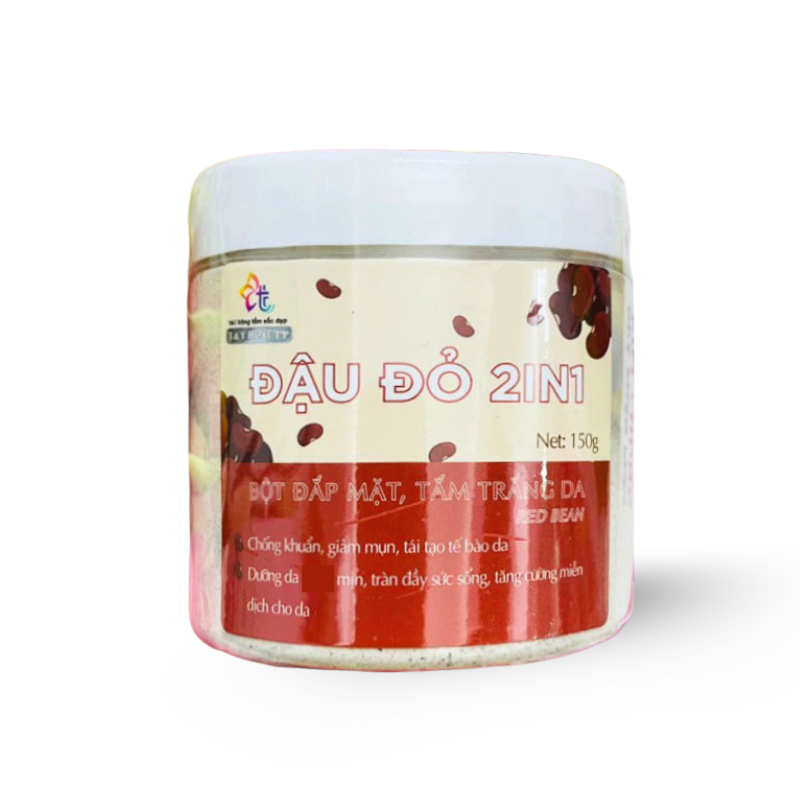Bột Đắp Mặt Tắm Trắng Da Đậu Đỏ 2in1 Nguyên Chất T&T Beauty 150g/Hộp 9 Bột Đắp Mặt Tắm Trắng Da Đậu Đỏ 2in1 Nguyên Chất T&T Beauty 150g/Hộp