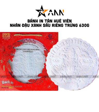 Bánh In Tân Hê Viên Nhân Đậu Xanh Sầu Riêng Trứng 630g - BITHV01
