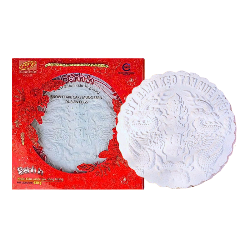 Bánh In Tân Hê Viên Nhân Đậu Xanh Sầu Riêng Trứng 630g 2 Bánh In Tân Hê Viên Nhân Đậu Xanh Sầu Riêng Trứng 630g