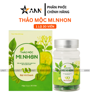 Thảo Mộc Giảm Cân Mi Nhon 1 Lọ 30 Viên - 8938535121131