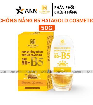 Kem Chống Nắng Dưỡng Sáng Da Spf 50+ B5 Uva/Uvb Pa+++ Hatagold 50g - 8936061332106