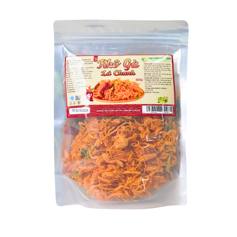 Nơi lấy sỉ khô Gà Lá Chanh 300g Thơm Ngon 6 Nơi lấy sỉ khô Gà Lá Chanh 300g Thơm Ngon