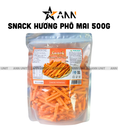 Snack Hương Phô Mai 500g Giòn Ngon Túi Zip - 8936208934569