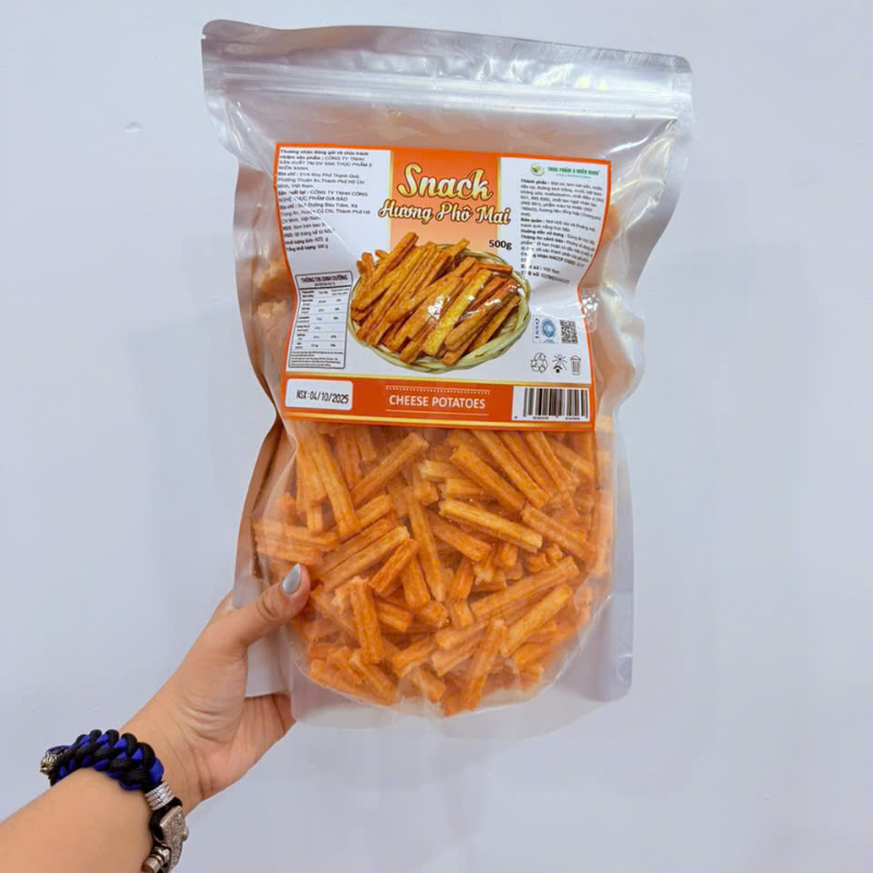 26831_54_20251007173332-2.png Snack Hương Phô Mai 500g Giòn Ngon Túi Zip - 8936208934569