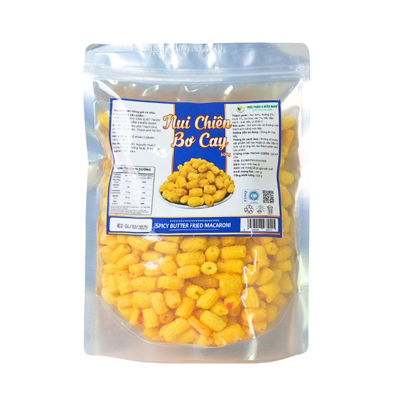 Chuyên sỉ nui Chiên Bơ Cay Vàng 500g Giòn Ngon 6 Chuyên sỉ nui Chiên Bơ Cay Vàng 500g Giòn Ngon