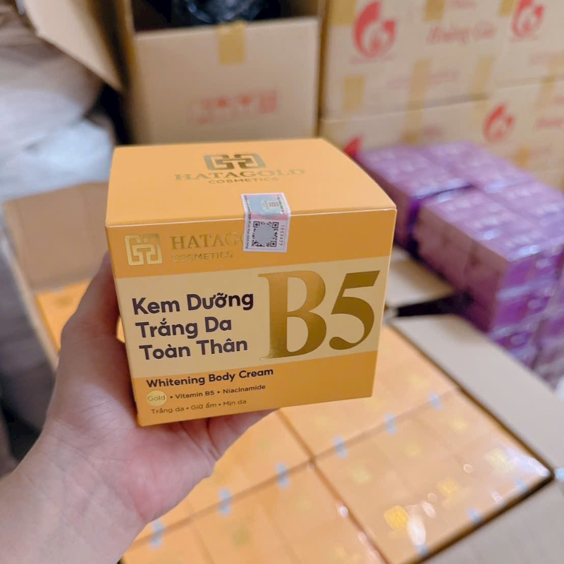 Kem Body Dưỡng Sáng Da B5 Hatagold Cosmetics Màu Kem 100g 6 Kem Body Dưỡng Sáng Da B5 Hatagold Cosmetics Màu Kem 100g
