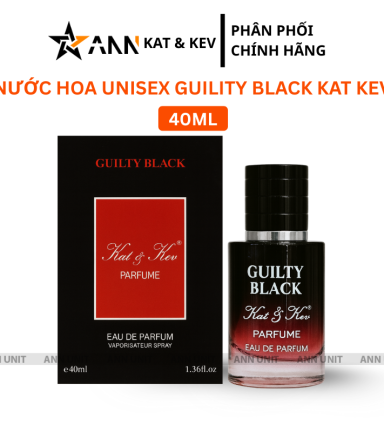 Nước Hoa Unisex Kat Kev Parfume Gulity Back 40ml - Hương Thơm Thanh Mát Tươi Mới - 8936213270348