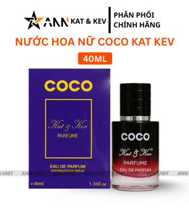 Nước Hoa Nữ Kat Kev Parfume Coco 40ml - Hương Thơm Thanh Lịch Sang Trọng - 8936213270201