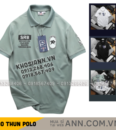 Áo Thun Polo Nam In Chữ Trước Ngực Và Vai Trái Cao Cấp Big Size - CS293