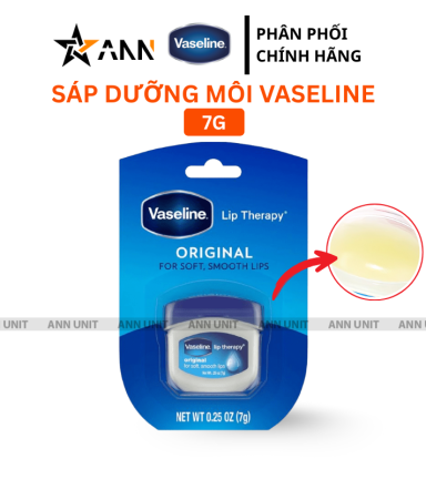 Sáp Dưỡng Môi Vaseline Original Mềm Mịn 7g - 305210206779