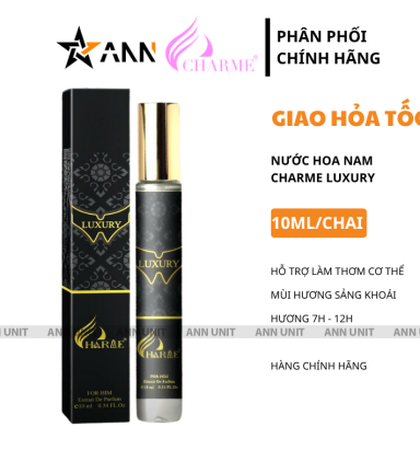 Nước Hoa Nam Charme Luxury 10ml Mùi Thơm Sảng Khoái - 8936194698902LE