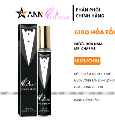 Nước Hoa Nam Charme Mr Charme 10ml Cho Nam Mùi Thơm Bản Lĩnh lịch Lãm - 8936194698919LE