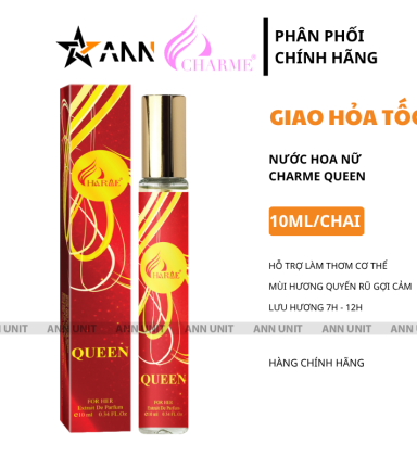 Nước Hoa Nữ Charme Queen 10ml Mùi Thơm Quyến Rũ Gợi Cảm - 8936194698971LE