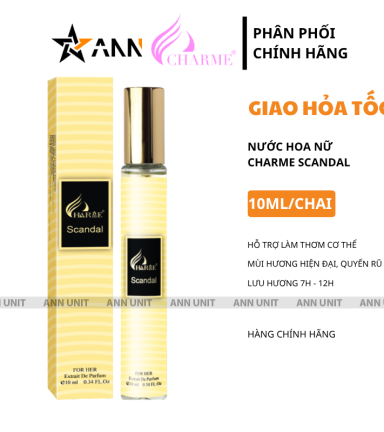 Nước Hoa Nữ Charme Scandal 10ml Mùi Thơm Quyến Rũ Hiện Đại - 8936194699008LE