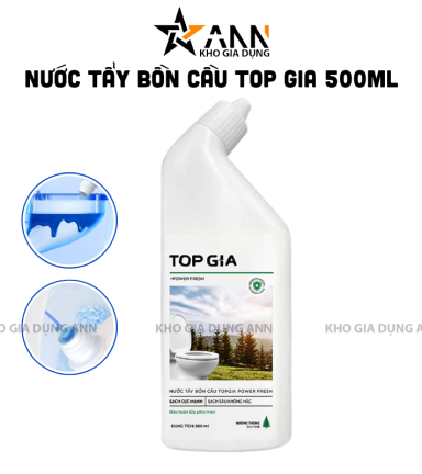 Nước Tẩy Bồn Cầu Top Gia - Chai Khử Mùi Bồn Cầu Diệt Khuẩn Siêu Sạch Tiết Kiệm 500ml - TBC03