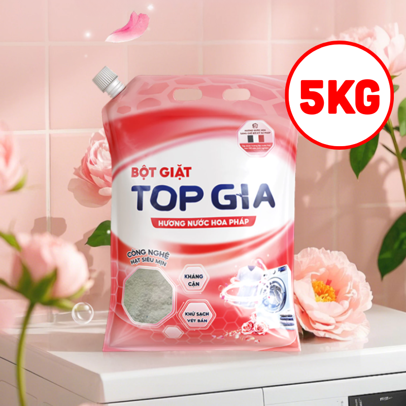 Chuyên sỉ bột Giặt Quần Áo Top Gia 5kg Hương Nước Hoa Pháp 9 Chuyên sỉ bột Giặt Quần Áo Top Gia 5kg Hương Nước Hoa Pháp