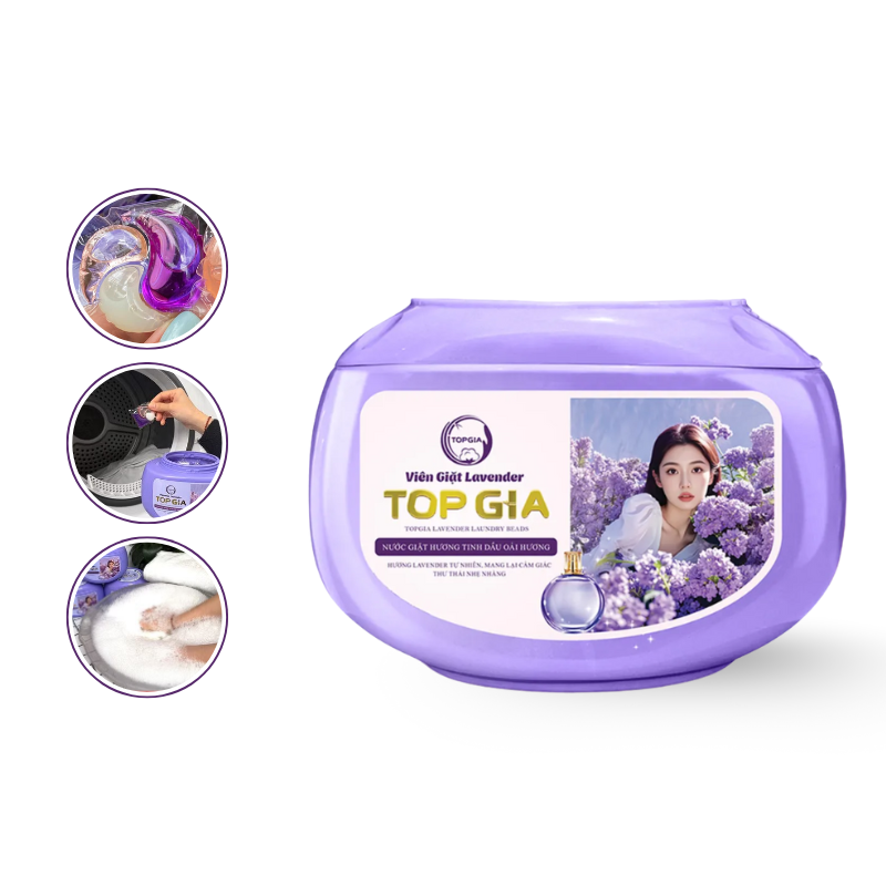 Nơi lấy sỉ viên Giặt Top Gia Hương Lavender - Hộp 40 Viên Giặt Quần Áo 16 Nơi lấy sỉ viên Giặt Top Gia Hương Lavender - Hộp 40 Viên Giặt Quần Áo