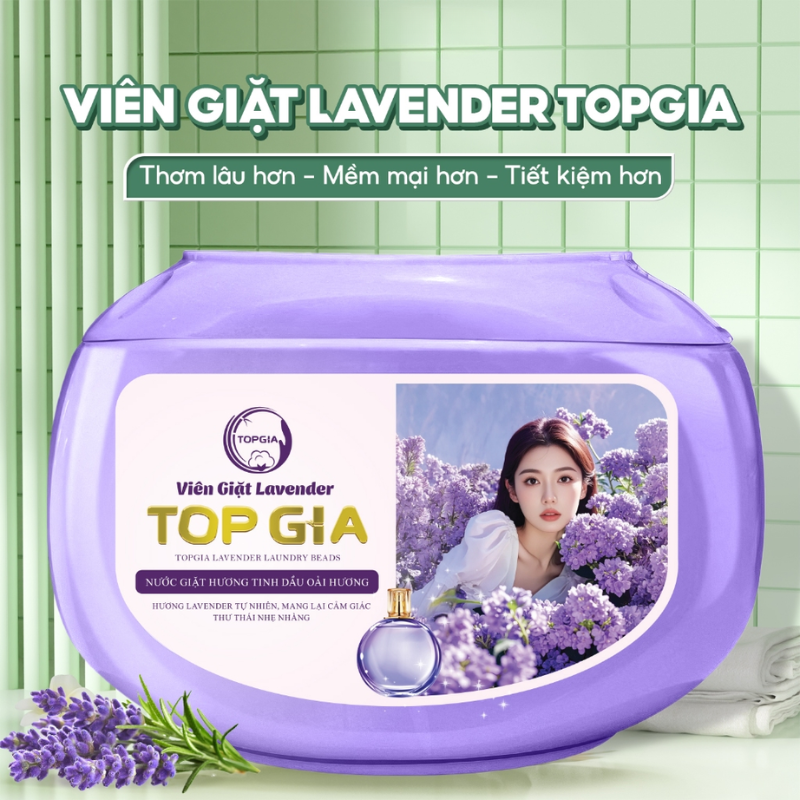 26886_5_20251015162723-1.png Viên Giặt Top Gia Hương Lavender - Hộp 40 Viên Giặt Quần Áo - VGQA01