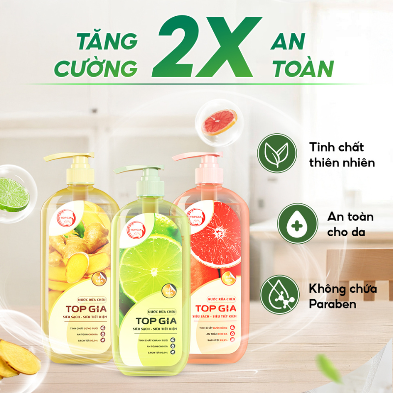 26892_12_20251016113843.png Combo 3 Chai Nước Rửa Chén Top Gia Hương Chanh Tươi - Hương Gừng- Hương Bưởi Hồng 1kg/chai - NRC02
