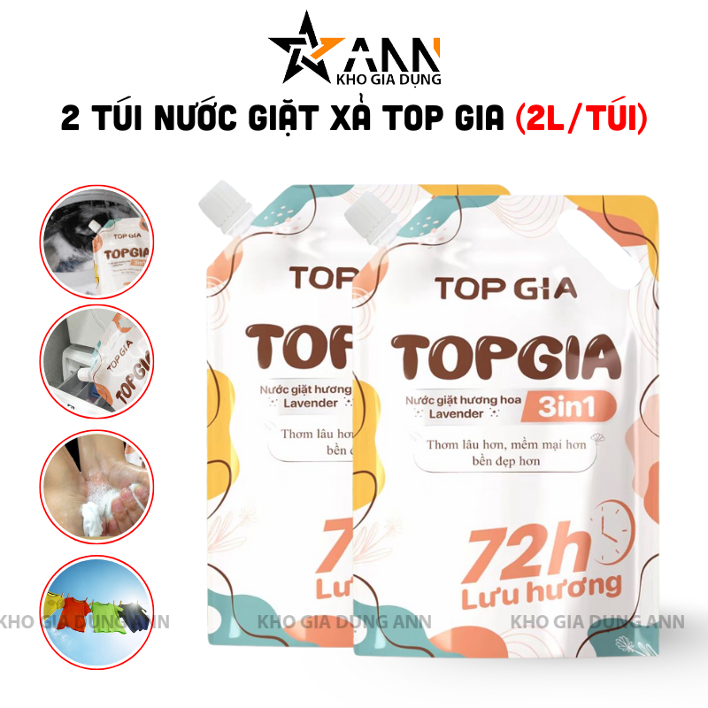 26897_1_20251016165818-1.png Combo 2 Túi Nước Giặt Xả Top Gia Hương Lavender 3in1 Dịu Nhẹ 2L/Túi - NGXQA01