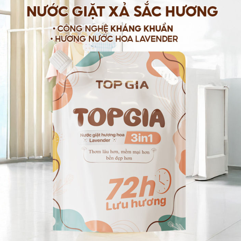 26897_9_20251016165825-1.png Combo 2 Túi Nước Giặt Xả Top Gia Hương Lavender 3in1 Dịu Nhẹ 2L/Túi - NGXQA01