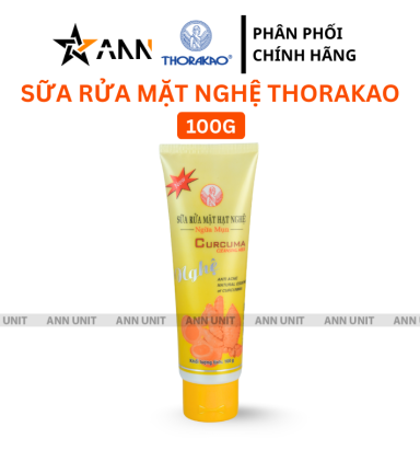 Sữa Rửa Mặt Hạt Nghệ Ngừa Mụn Thorakao 100g - 8934727021517