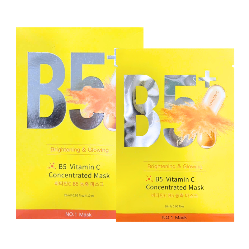 Shop sỉ hộp 10 Miếng Mặt Nạ Phục Hồi B5+ Vitamin C Concentrated Mask 28ml/Miếng - Màu Vàng 7 Shop sỉ hộp 10 Miếng Mặt Nạ Phục Hồi B5+ Vitamin C Concentrated Mask 28ml/Miếng - Màu Vàng
