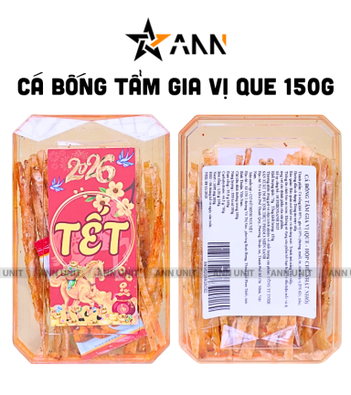 Cá Bống Tẩm Gia Vị Que 150g - Hộp Chữ Nhật Nhỏ Hộp Quà Tết 2026 - CBTVQHCNN150G