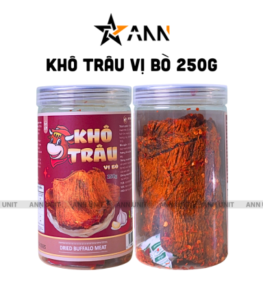 Khô Trâu Miếng Tẩm Vị Bò 250g Thơm Ngon - 8936208938888M250G