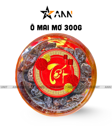 Ô Mai Mơ 300g Hộp Tròn Nhỏ Hộp Quà Tết 2026 - OMMHTN300G
